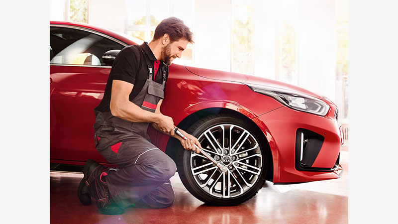 Kia - výměna pneumatik Kia - výměna pneumatik