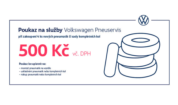 Poukaz do pneuservisu  - Volkswagen