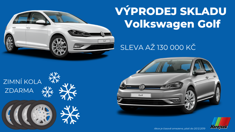 Volkswagen Golf výprodej skladu
