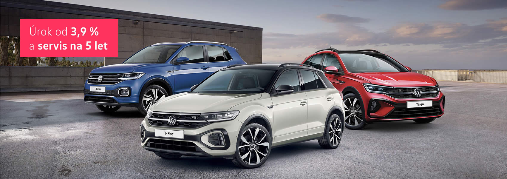 Volkswagen SUV modely s úrokem od 3,9 %