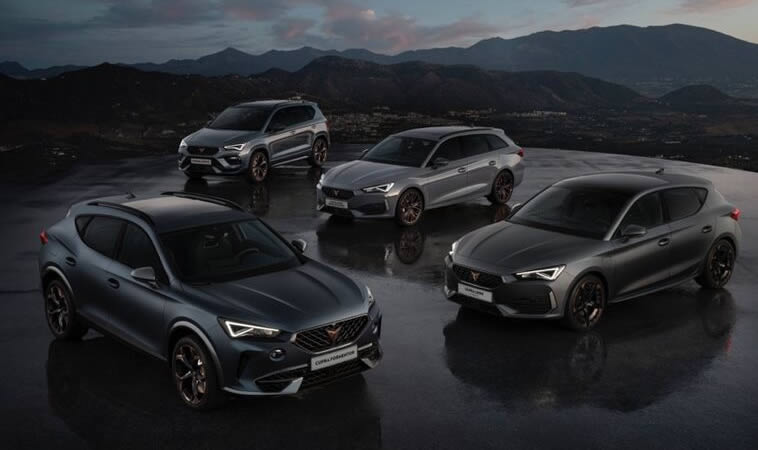 Modely CUPRA Leon,  Ateca a Formentor