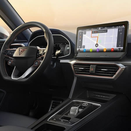 CUPRA Connect online infotainment navigace