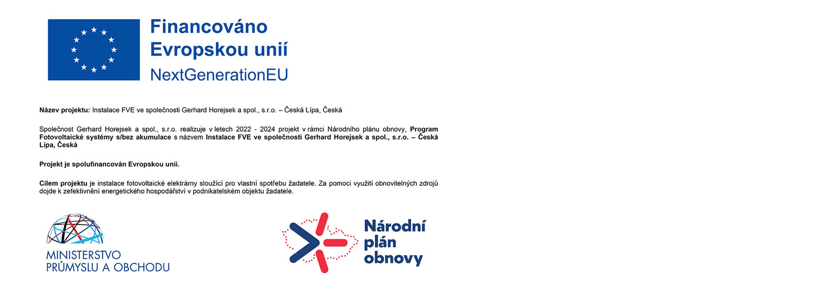 EU dotace Auto Horejsek Česká Lípa