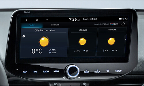 Hyundai i30 konektivita Hyundai i30 konektivita