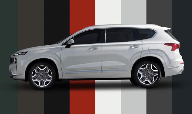 hyundai santa fe plug in hybrid 2021 barva karoserie