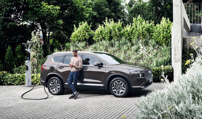 hyundai santa fe plug in hybrid 2021 exterier nabijeni