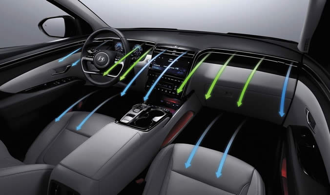 Hyundai TUCSON Plug-in Hybrid 2020 - Klimatizace s technologií Multi-Air Mode 