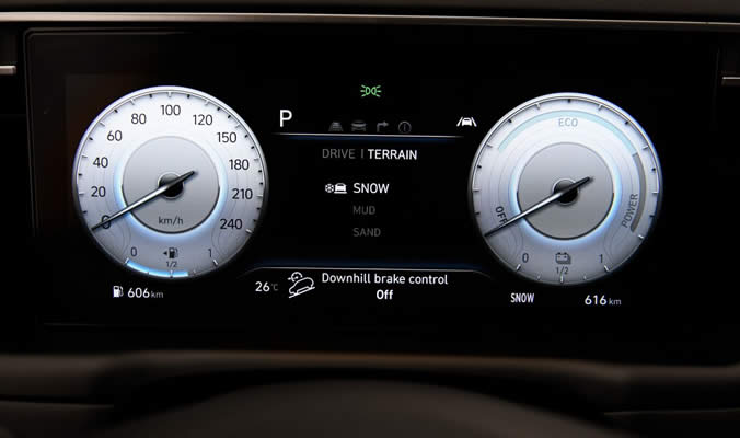 Hyundai TUCSON Plug-in Hybrid 2020 - Volič terénního jízdního režimu