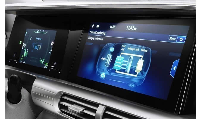 Hyundai NEXO - Dotyková obrazovak