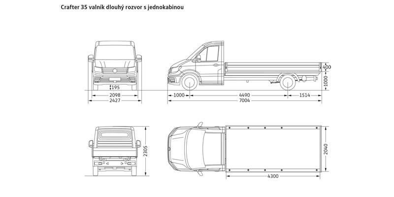 Volkswagen Crafter valník Volkswagen Crafter valník