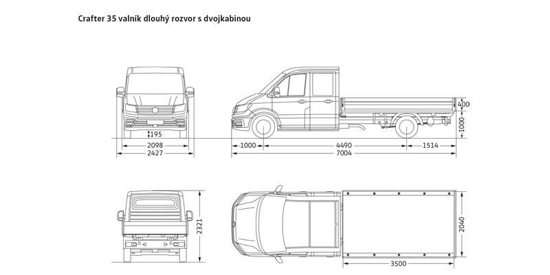 Volkswagen Crafter valník Volkswagen Crafter valník