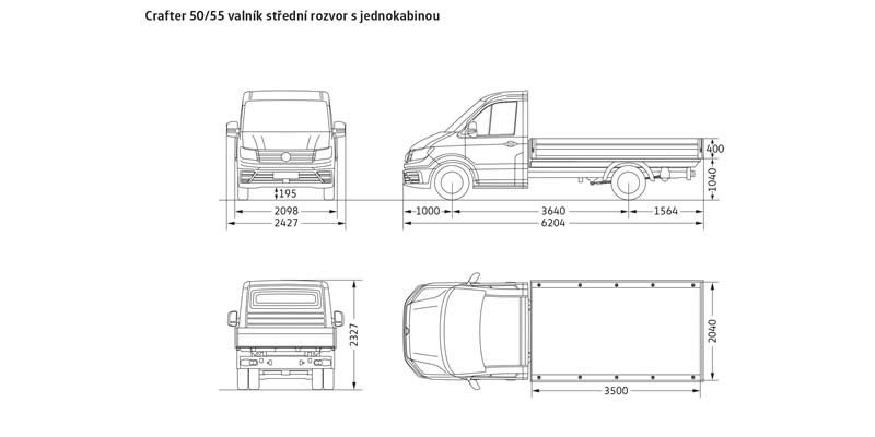 Volkswagen Crafter valník Volkswagen Crafter valník