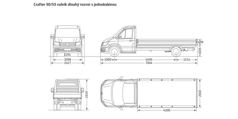 Volkswagen Crafter valník Volkswagen Crafter valník