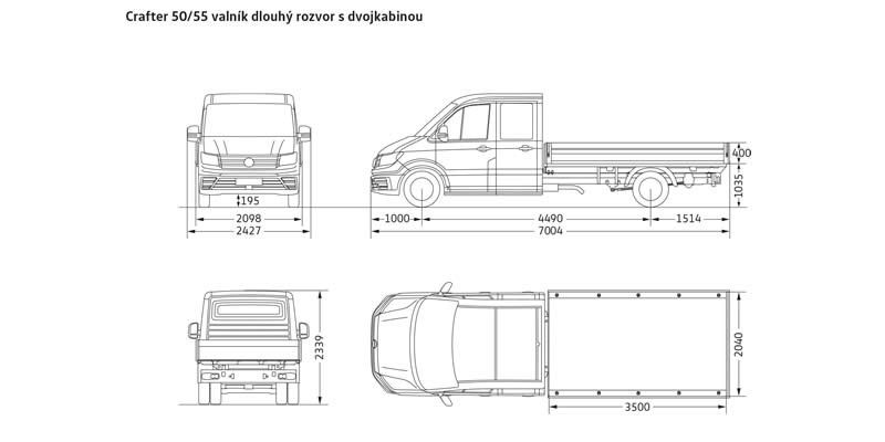 Volkswagen Crafter valník Volkswagen Crafter valník