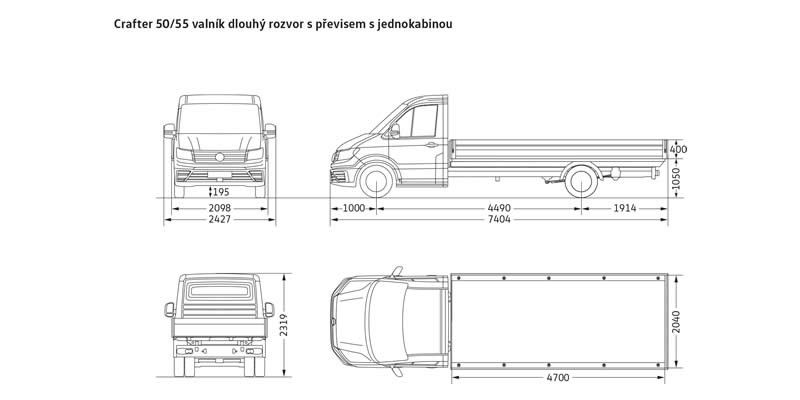 Volkswagen Crafter valník Volkswagen Crafter valník