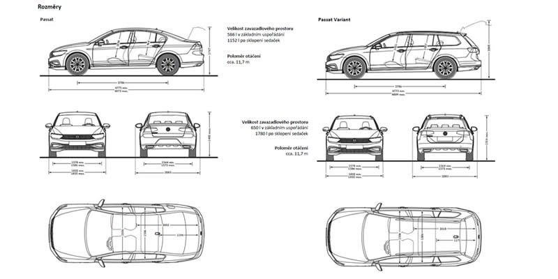 Volkswagen passat чертеж