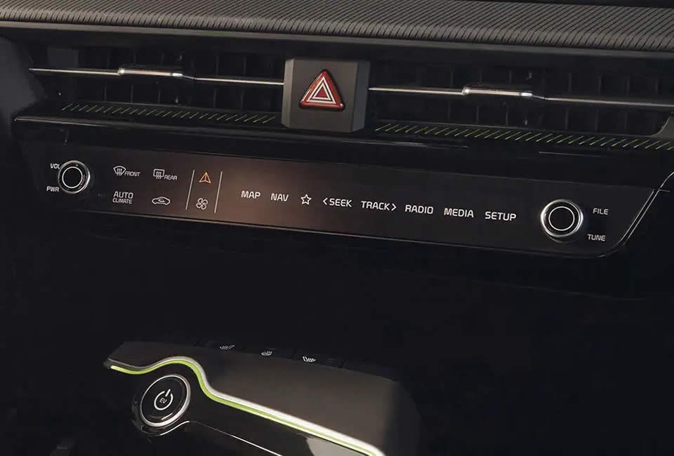 Kia EV6 GT - ovládací panel