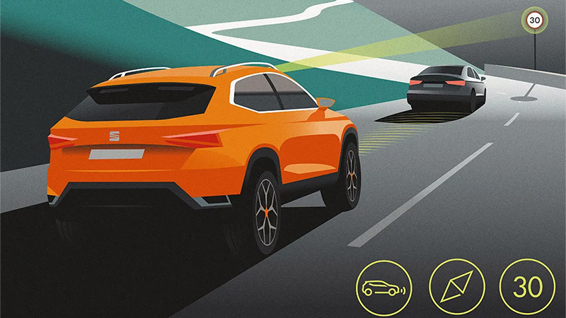 Bezpečnostní asistent SEAT Ibiza - Travel Assist