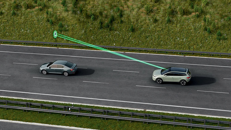 Škoda Elroq RS - Rozpoznávání dopravních značek