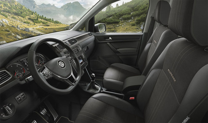 vw caddy alltrack interier