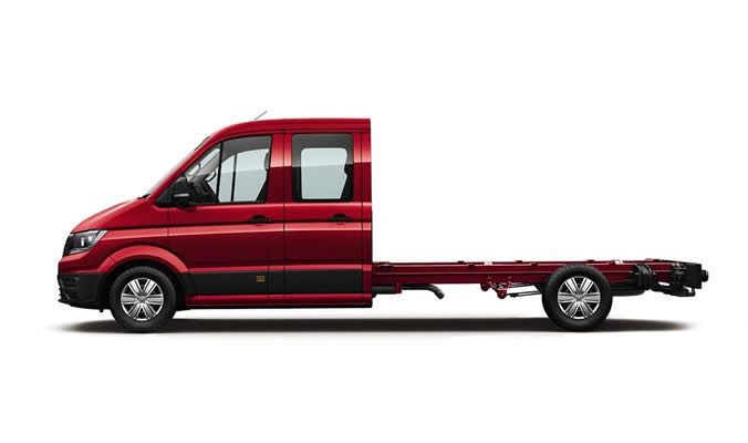 Volkswagen Crafter podvozek - Dlouhý rozvor, dvoukabina