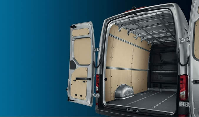 vw e crafter nakladovy prostor