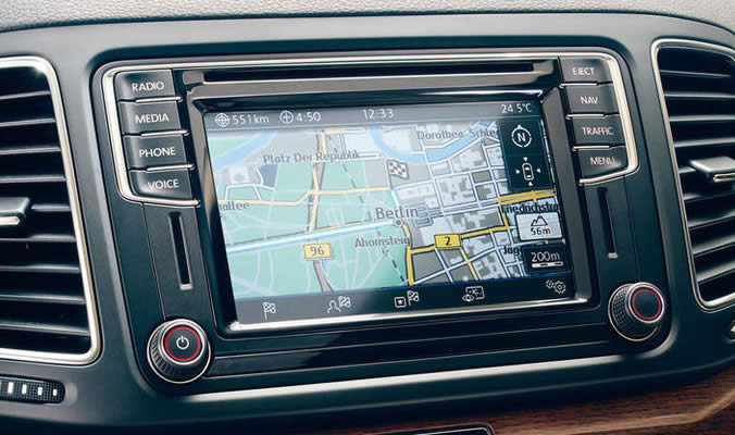 VW Golf GTE - navigační systém