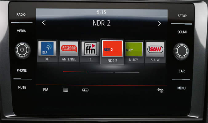 vw golf gte radio