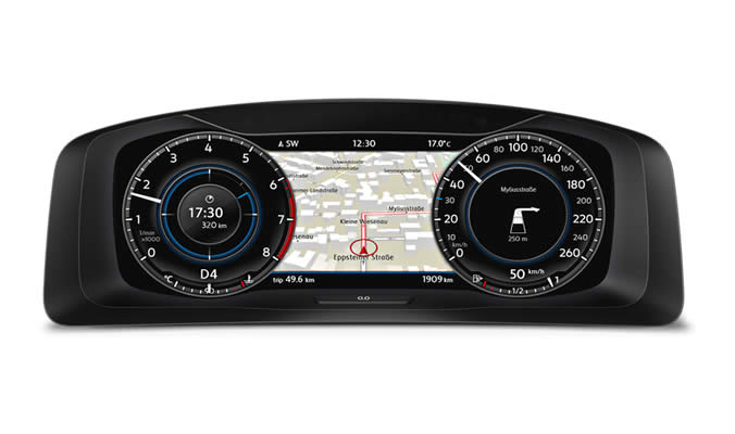 vw golf gti active info display