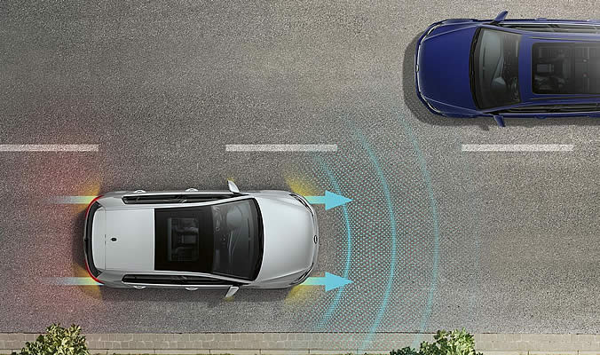 vw golf gti emergency assist