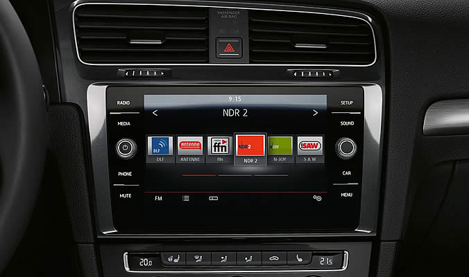 vw golf gti radio