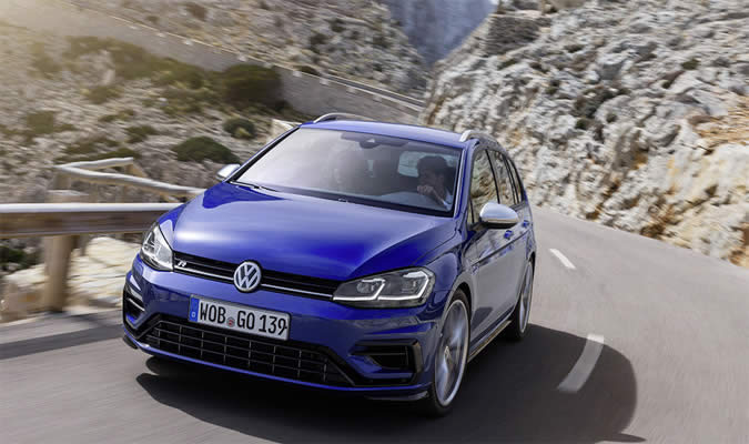vw golf r variant exterier