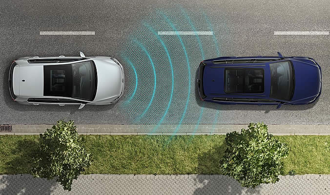 vw golf r acc front assist