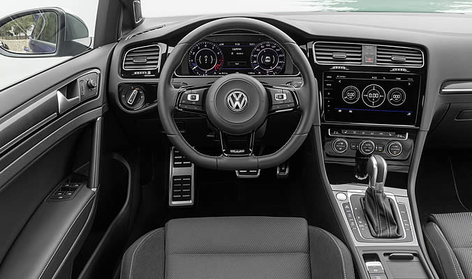 vw golf r interier
