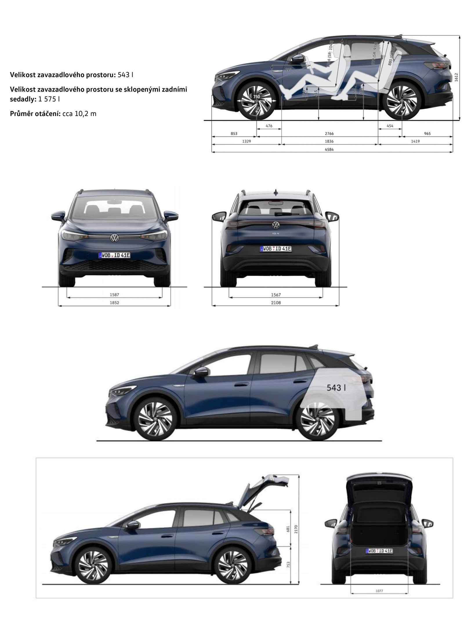 Volkswagen ID.4 - Technické údaje Volkswagen ID.4 - Technické údaje