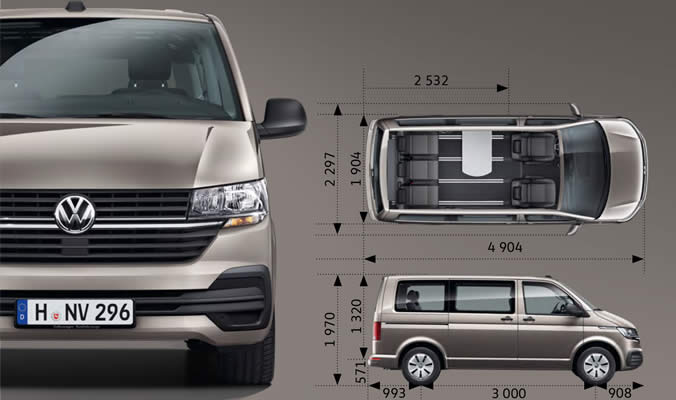 Длина т4. Габариты Volkswagen Multivan 6.1. Фольксваген т6.1Мультивен габариты. Volkswagen Multivan t6 long. Размеры VW Multivan t6.