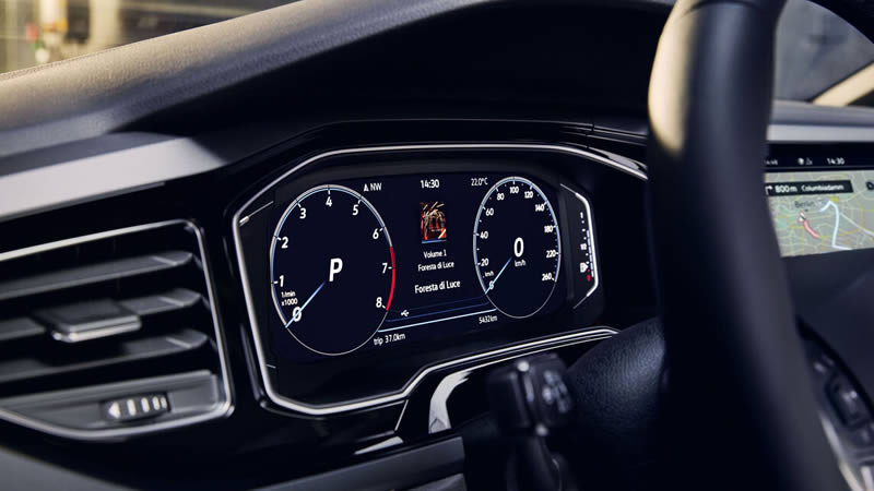 Digitální Cockpit v interieru modelu VW Polo