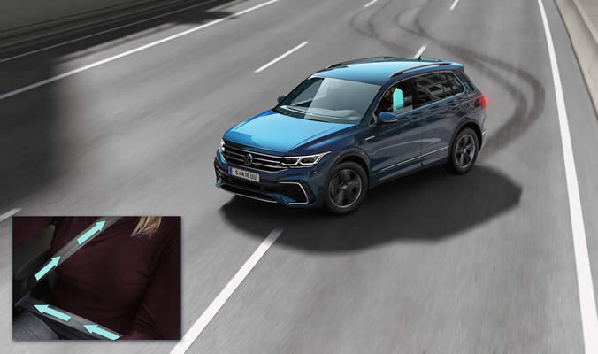 Volkswagen Tiguan e-Hybrid 2020 - Systém proaktivní ochrany cestujících