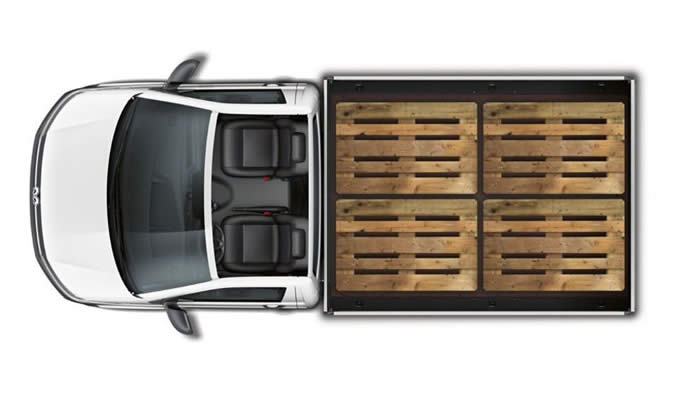 VW Transporter 6.1 valník - ložná plocha