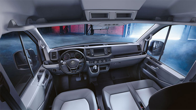 vw crafter skrinovy vuz interier 1