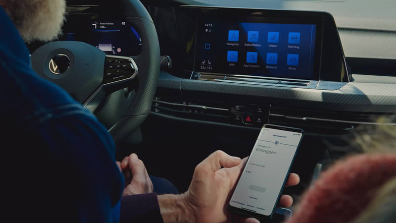 Volkswagen Golf 8 s bezdrátovým rozhraní App-Connect