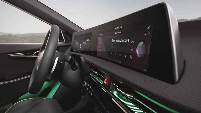 KIA - kokpitu modelu Kia EV6