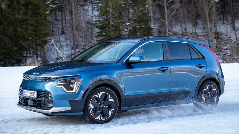 KIA elektromobily a sníh