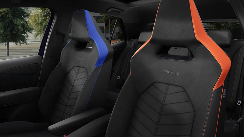 Vnitřní sedadla nového Volkswagenu ID.3 GTX FIRE+ICE