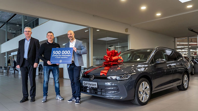 VW Golf Variant - 500 000. prodaný vůz VW v ČR.