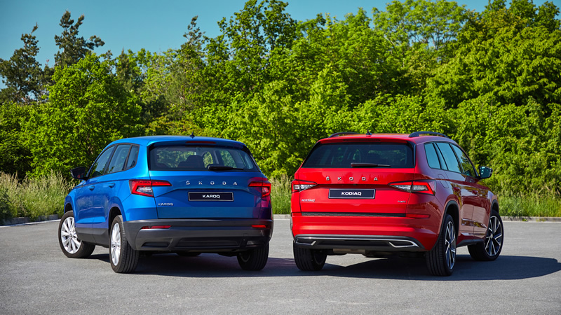 Škoda vylepšuje modely Kodiag a KAROQ
