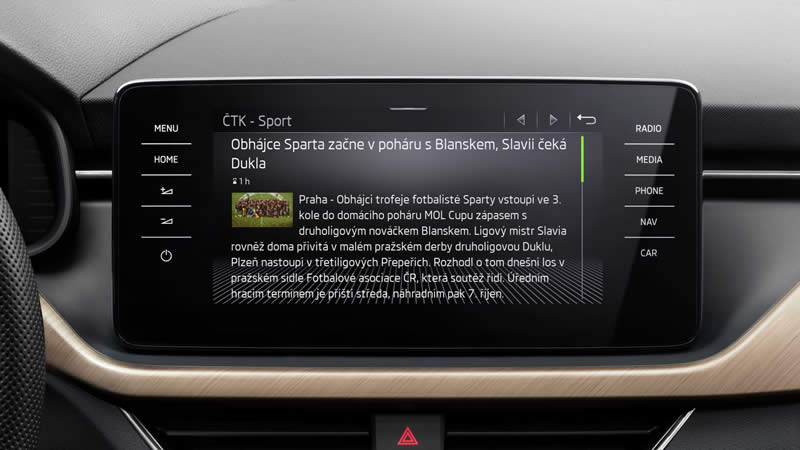 ŠKODA - INFOTAINMENT TŘETÍ GENERACE