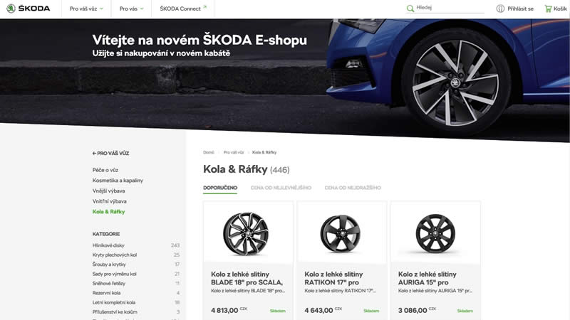 ŠKODA AUTO - nový e-shop