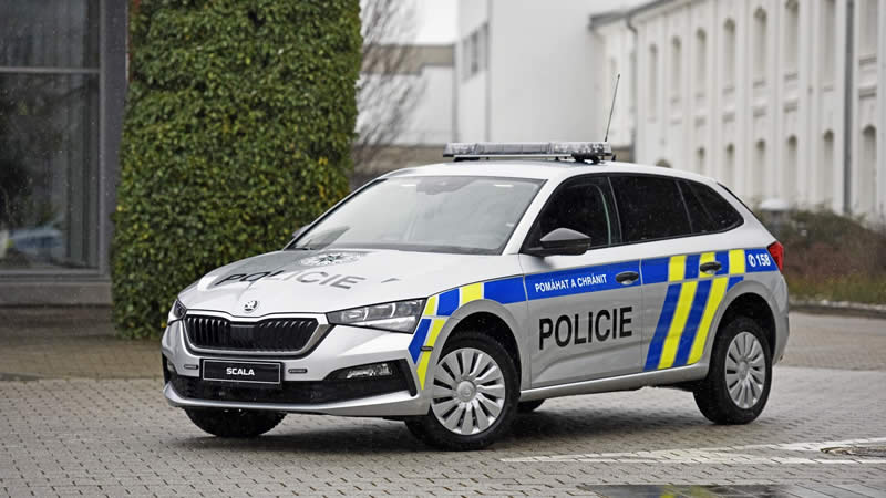 ŠKODA SCALA V POLICEJNÍM PROVEDENÍ