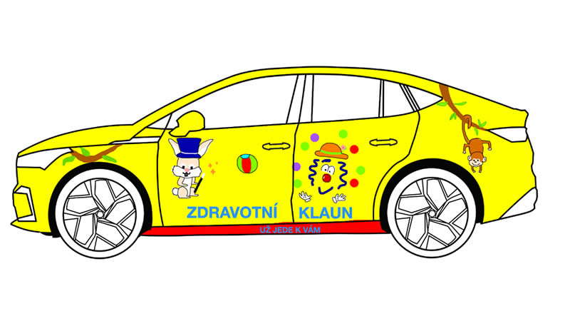 skoda auto pro zdravotniho klauna 01